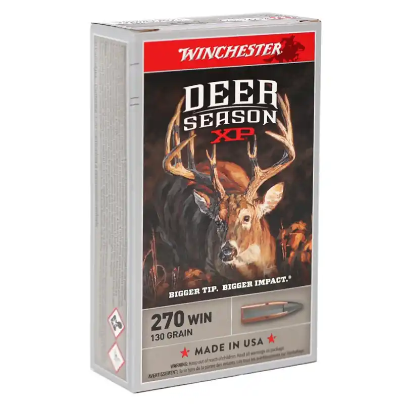 Winchester Deer Season XP 3,060 fps 270 Winchester 130 Grain Extreme Point Polymer Tip Rifle Ammunition