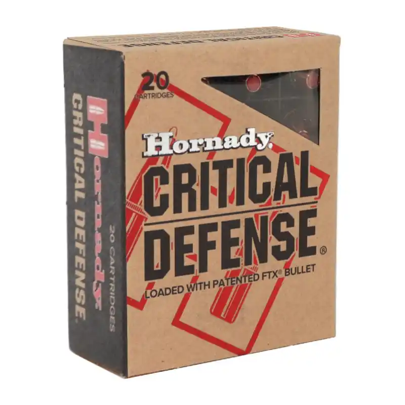 Hornady Critical Defense 1,045 fps 40 Smith & Wesson 165 Grain Flex Tip Expanding Handgun Ammunition