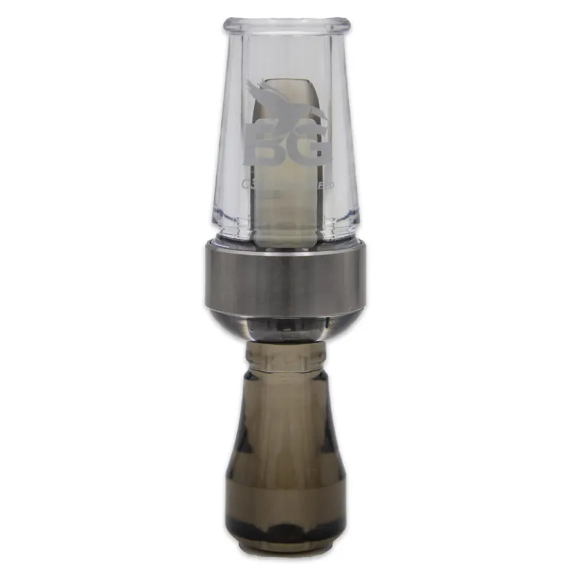 Clear/Smoke C3 Double Reed Duck Call by Buck Gardner