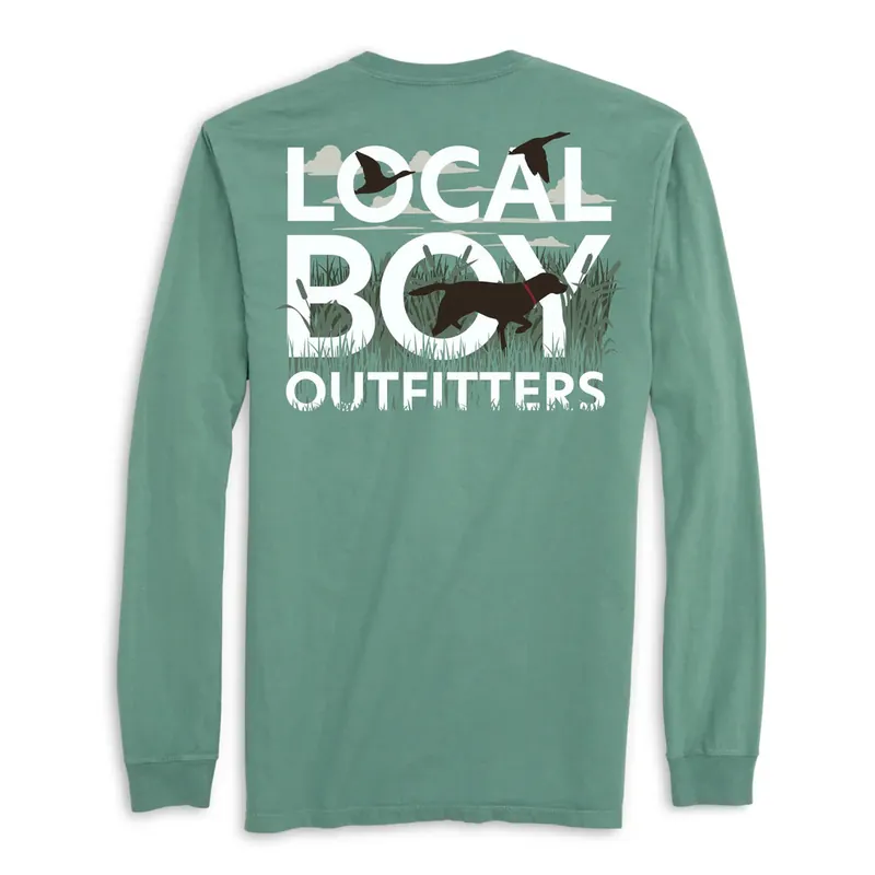 Text and Tail Long Sleeve Tee Shirt by Local Boy Outfitters