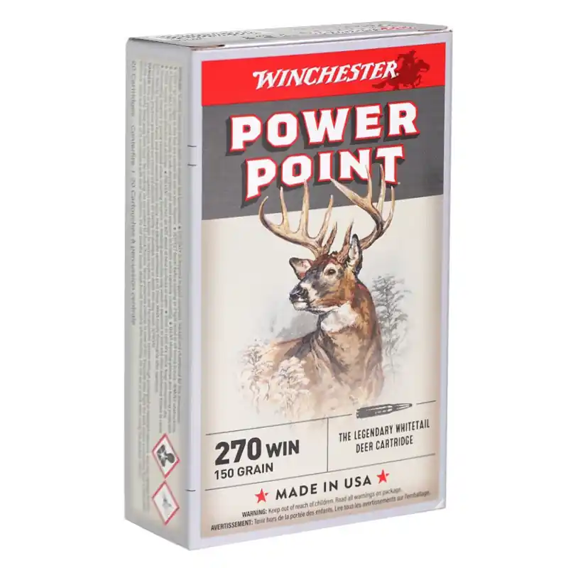 Winchester Power Point 2,850 fps 270 Winchester 150 Grain Super X Rifle Ammunition