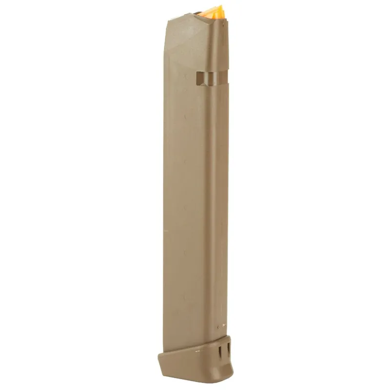 Glock 17/19/26/34/45 9mm 33 Round Handgun Magazine in FDE by Glock