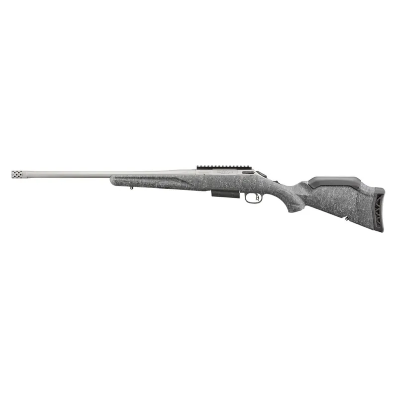 American 2 450 Bushmaster Bolt Action Rifle 20 Inch Barrel Gun Metal Gray Cerakote Stock by Ruger