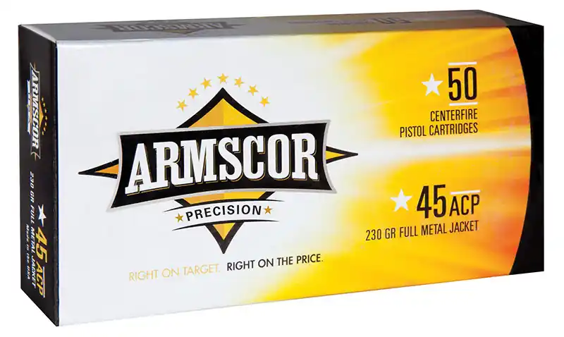 Armscor 849fps .45 ACP 230gr FMJ Pistol Ammunition