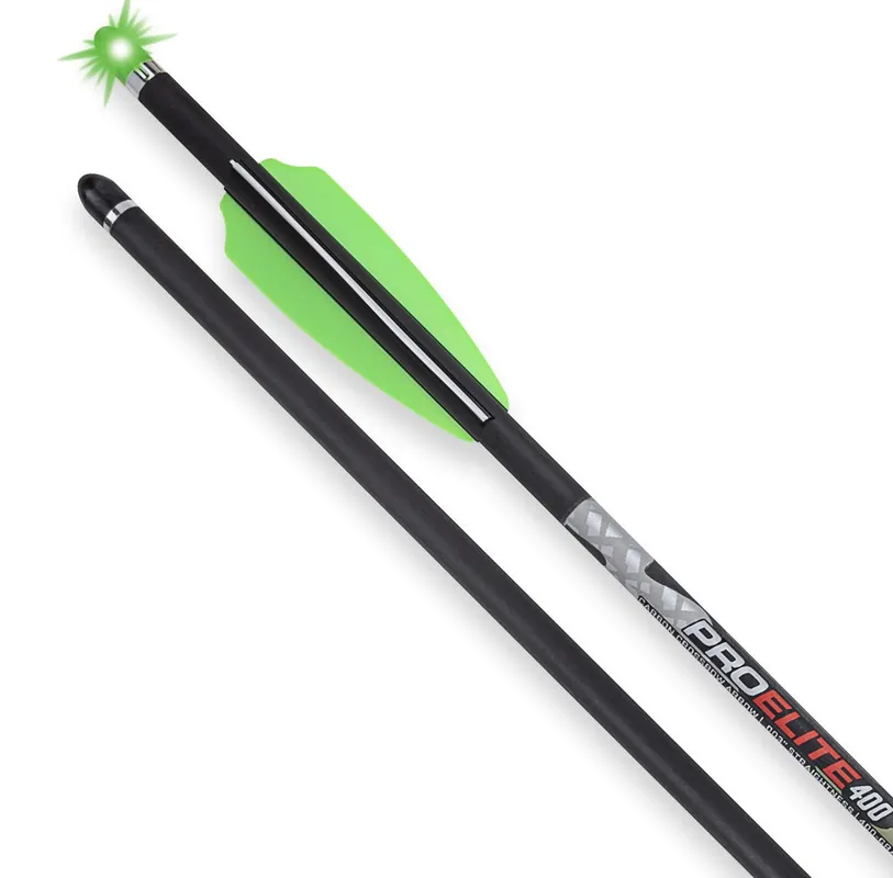20" Lighted Alpha-Blaze Pro Elite 400 Carbon Crossbow Arrows by TenPoint
