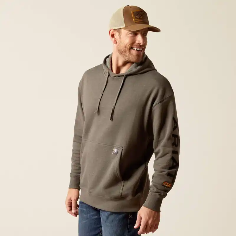 Rebar Graphic Beluga Hoodie by Ariat