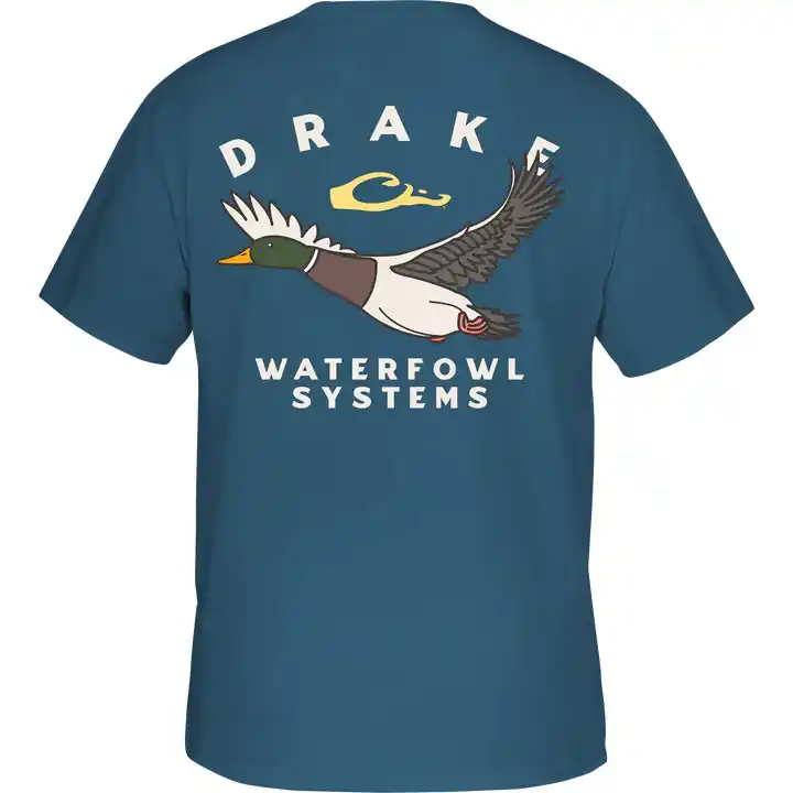 Retro Mallard Short Sleeve Tee Shirt by Drake