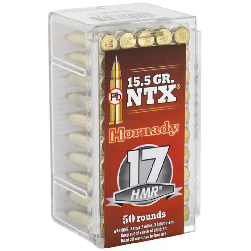 Hornady Varmint Express 2,525 fps 17 Hornady Magnum Rimfire 15.5 Grain Non Toxic Expanding Rifle Ammunition