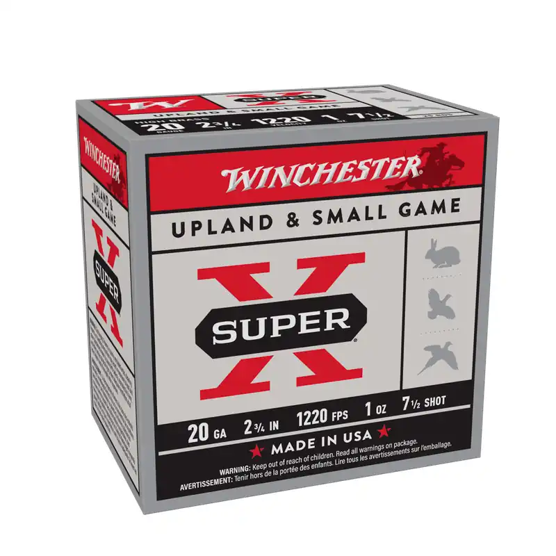 Winchester Super-X 1220fps 20 Gauge 2-3/4‘‘ 1 oz 7.5 Lead shot Shotgun Ammunition