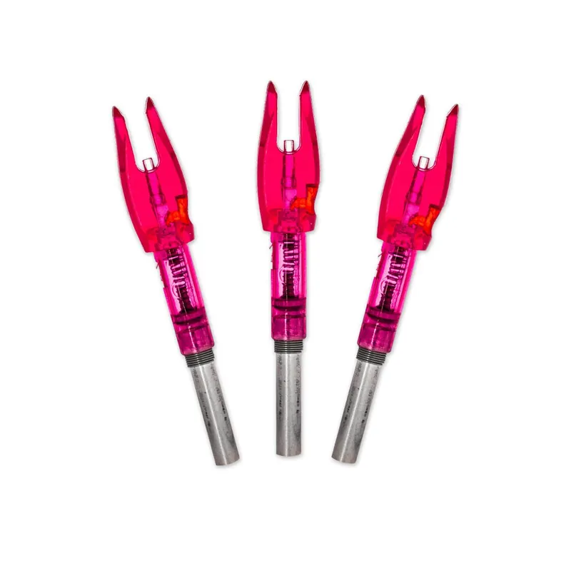 Halo Pink Fit Lighted Nocks by Lancaster Archery