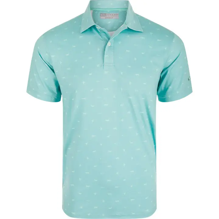 Men‘s Print Performance Short Sleeve Polo Shirt by Drake