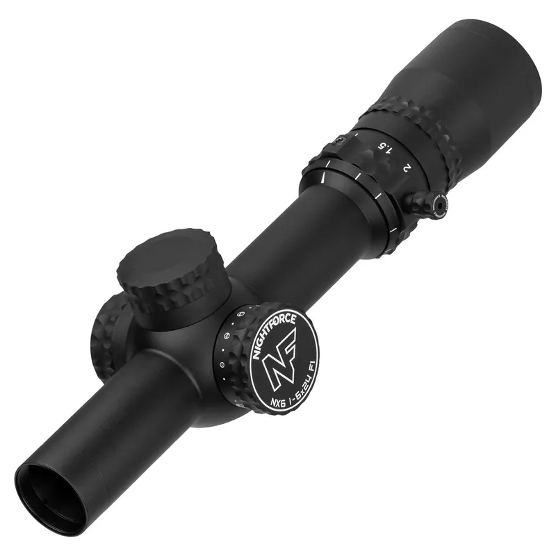 NX6 1-6x24mm F2 Capped W/E .5 MOA FC-6c Second Focal Plane Reticle Rifle Scope by Nightforce