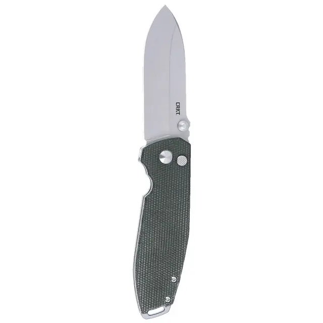 Squid XM Button Lock Folding Pocket Knife in Green by CRKT