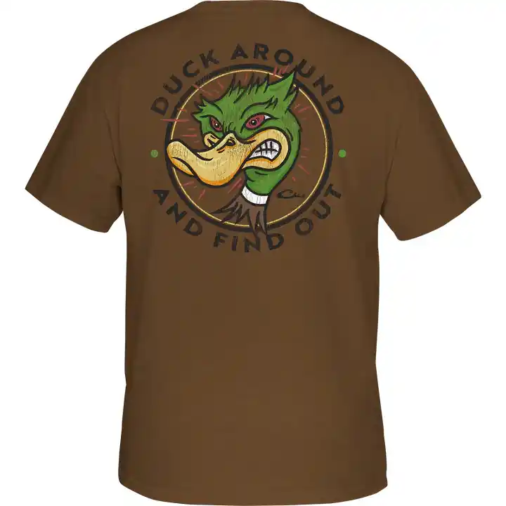 Men‘s Duck Around and Find Out Short Sleeve Graphic Tee Shirt by Drake