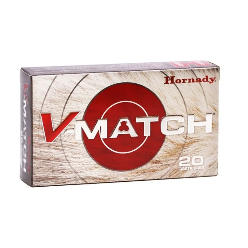 Hornady V-Match 3,200 fps 6.5 Creedmoor 100 Grain Extremely Low Drag Varmint Tipped Rifle Ammunition