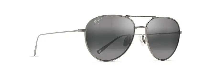 Walaka Sunglasses with Matte Titanium Frames Neutral Grey Lens by Maui Jim