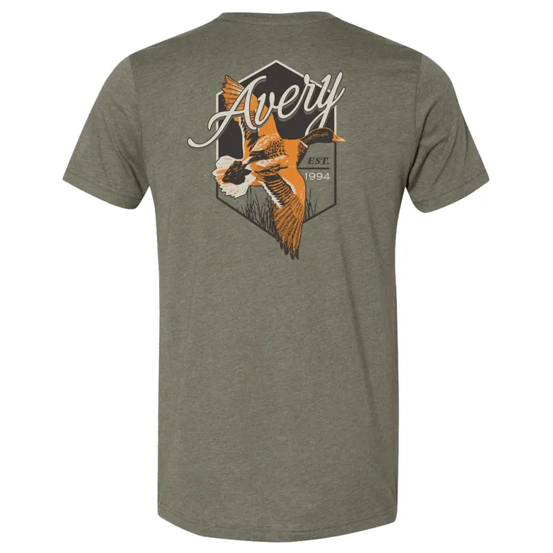 Men‘s Split Short Sleeve Graphic Tee Shirt by Avery