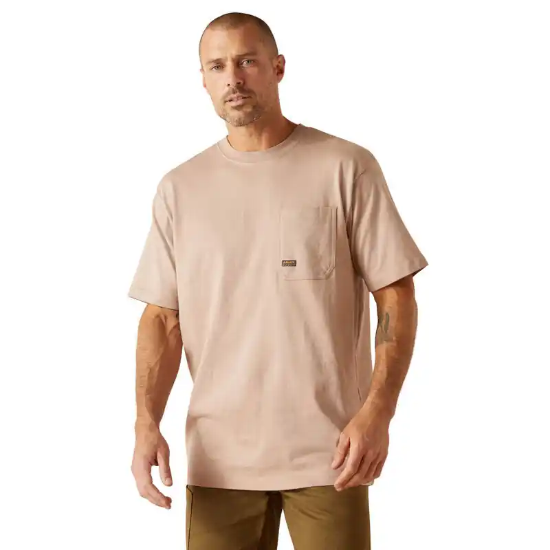 Rebar Cotton Strong Stacking Dimes Short Sleeve Tee by Ariat