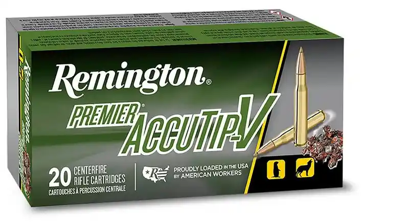 Remington Premier AccuTip V 3,800 fps 22-250 Remington 50 Grain Rifle Ammunition