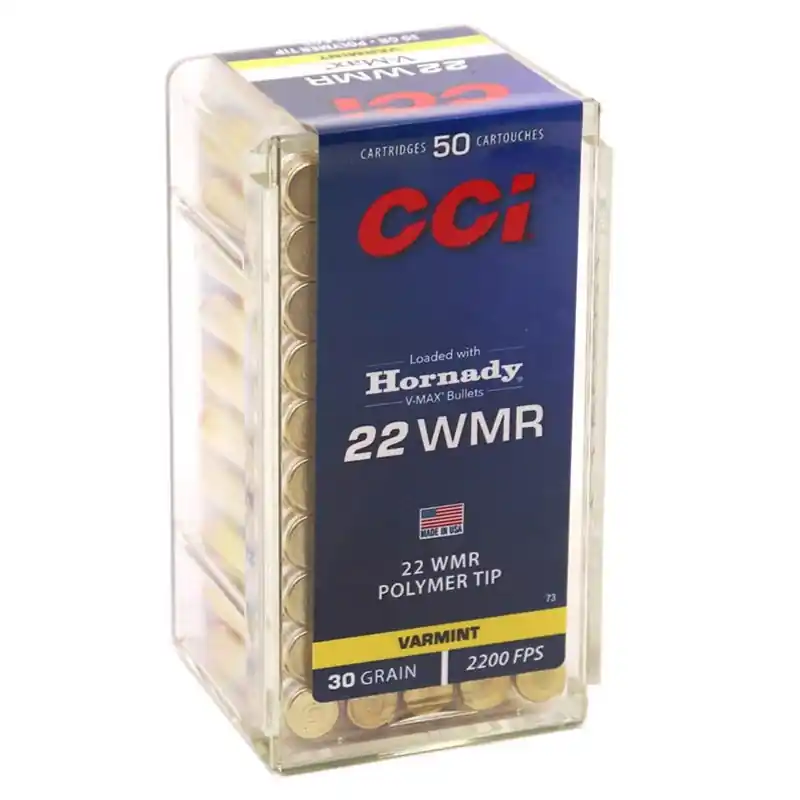 CCI Maxi Mag 2,200 fps 22 Winchester Magnum Rimfire 30 Grain Hornady V Max Rimfire Ammunition