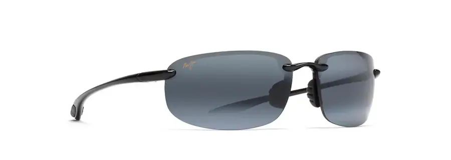 Ho‘Okipa Polarized Sunglasses with Gloss Black Frames and Neutral Gray Lenses by Maui Jim