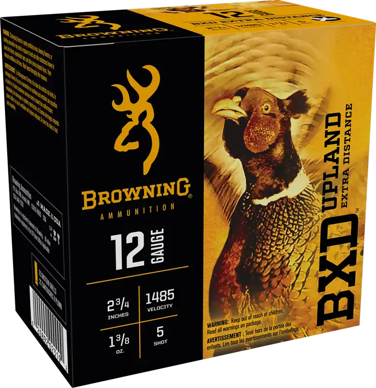 Browning 1485fps 12 Gauge 2-3/4" 1-3/8oz 5 shot BXD Upland Shotgun Ammunition
