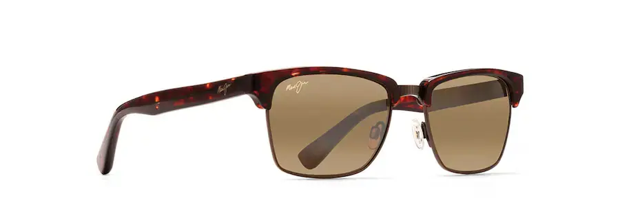 Kawika Sunglasses in Tortoise with Antique Gold Frame and HCL Bronze Lens by Maui Jim