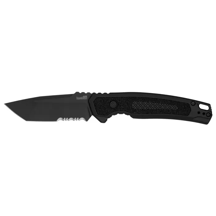 Launch 16 Aluminum Black M4 Tanto Serrated Folding Knife by Kershaw