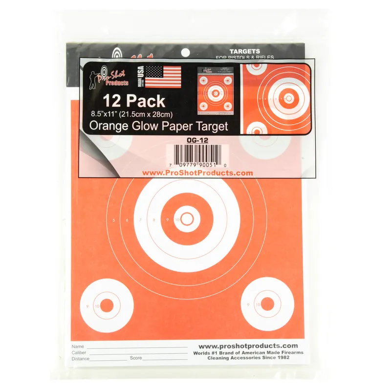 6" Bullseye Target in Orange by Pro-Shot
