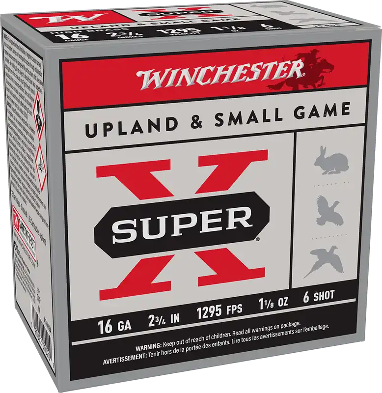 Winchester Super X 1295fps 16ga 2-3/4" 1-1/8oz 6 Shot Shotgun Ammunition