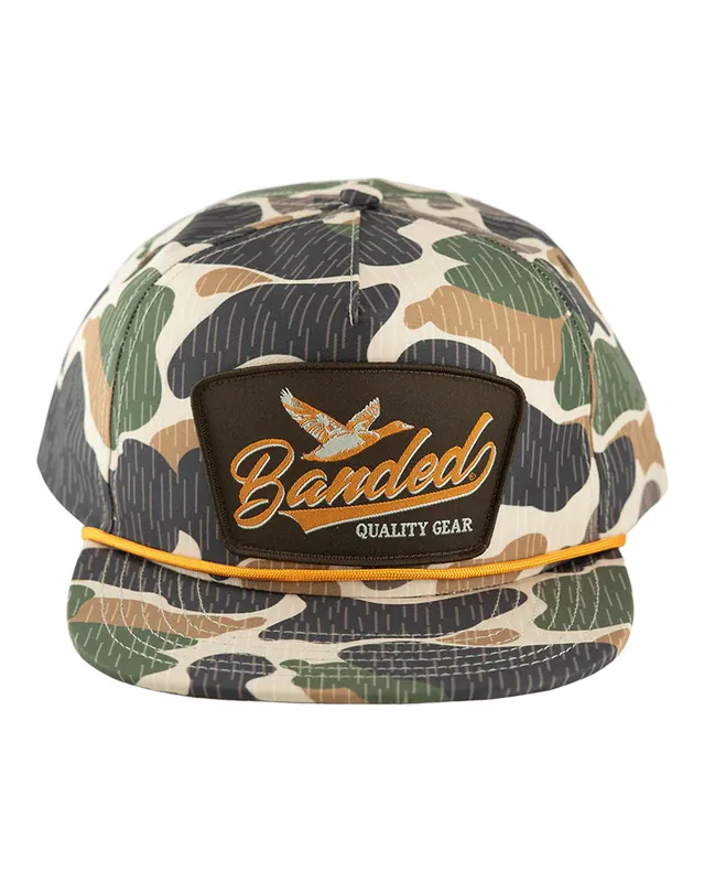 Men‘s 5 Panel Camo Scout Snapback Hat by Banded
