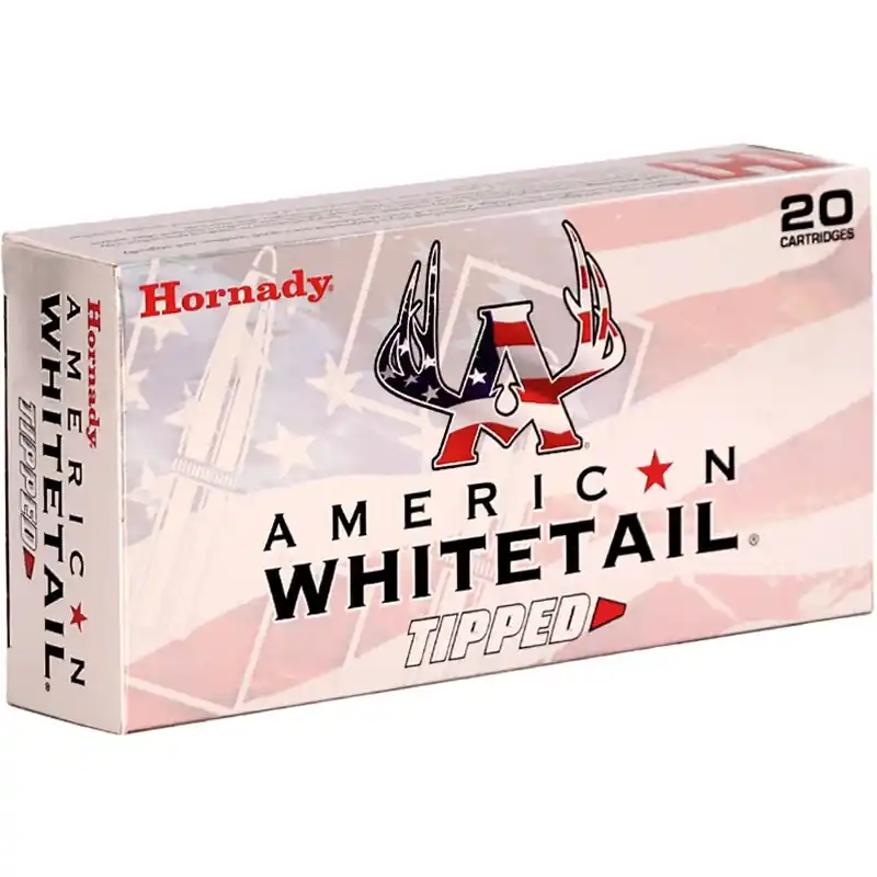 Hornady American Whitetail Tipped 3,120 fps 6.5 Precision Rifle Cartrdige 129 Grain Super Shock Tip Rifle Ammunition
