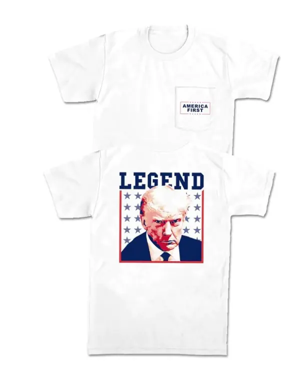 Trump Mugshot Legend II Short Sleeve Tee Shirt by Old Row