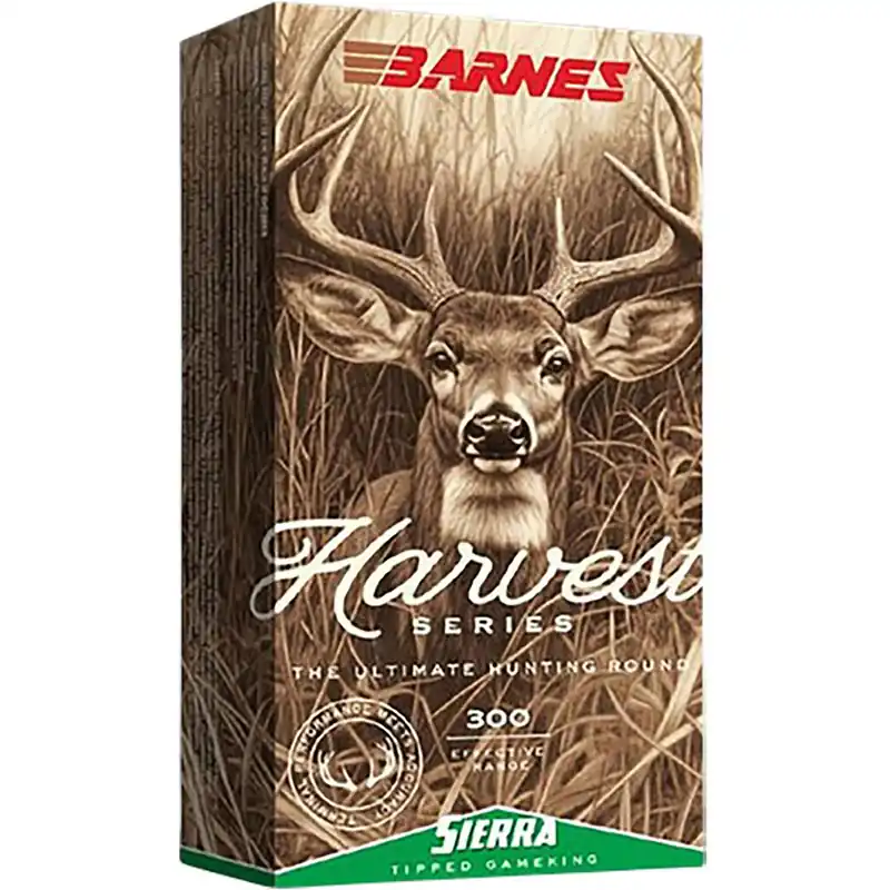 Barnes Harvest 3,000 fps 223 Remington 69 Grain Sierra Tipped Gameking Brass Rifle Ammunition