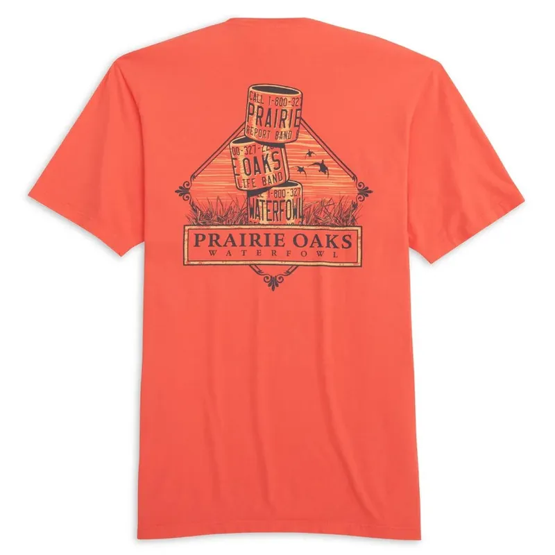 Duck Bands Short Sleeve Tee Shirt by Prairie Oaks Waterfowl