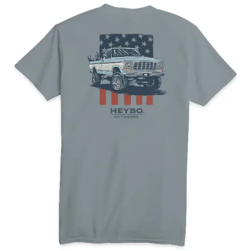 Youth Square Body Ford Truck Short Sleeve Graphic Tee Shirt by Heybo