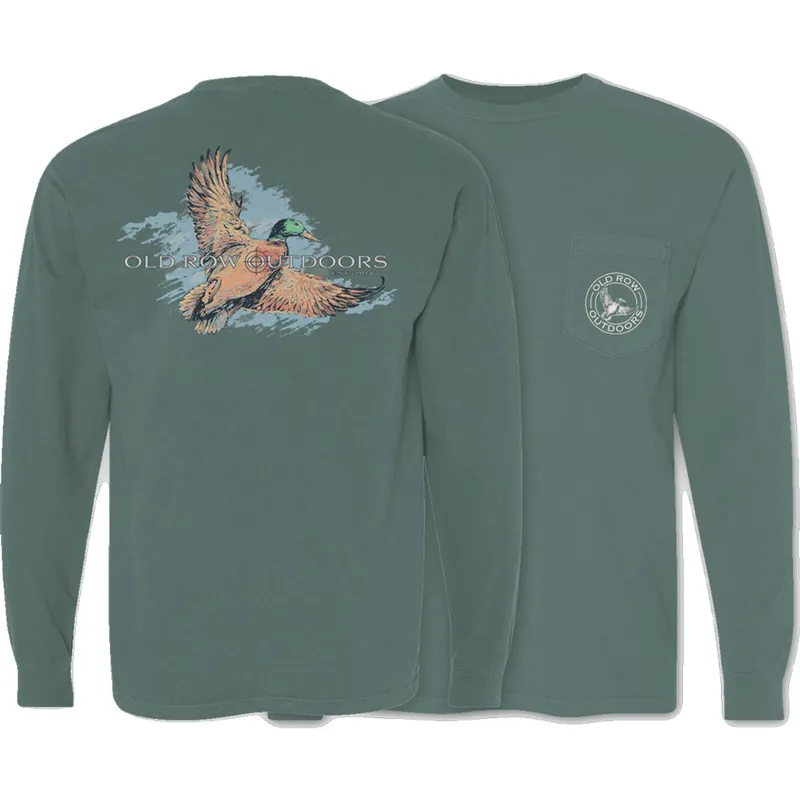 Outdoors Mallard 3.0 Long Sleeve Pocket Tee Shirt by Old Row