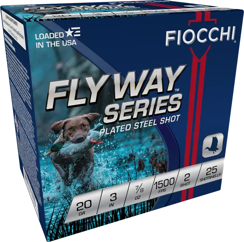 Fiocchi Fly Away 1500fps 20 Gauge 3" 7/8oz 2 Steel Shotgun Ammunition