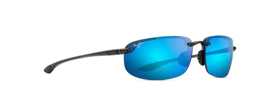 Ho‘Okipa Polarized Sunglasses with Smoke Gray Frames and Blue Hawaii Lenses By Maui Jim