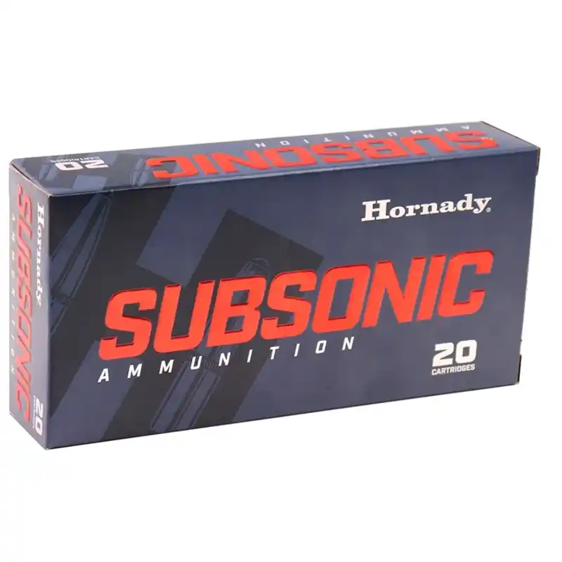 Hornady Subsonic 1,050 fps 450 Bushmaster 395 Grain Sub X Flex Tip Expanding Rifle Ammunition