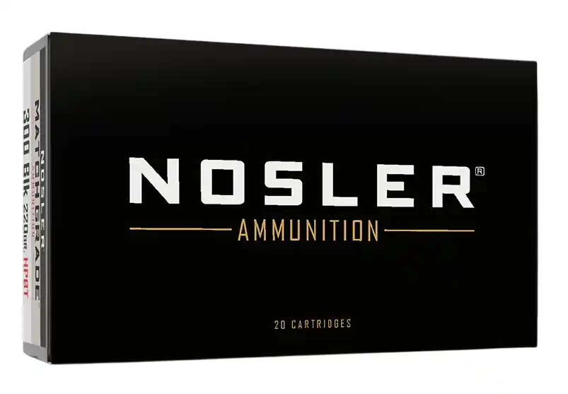 Nosler Match Grade 1,020 fps 300 AAC Blackout 220 Grain Subsonic Rifle Ammunition