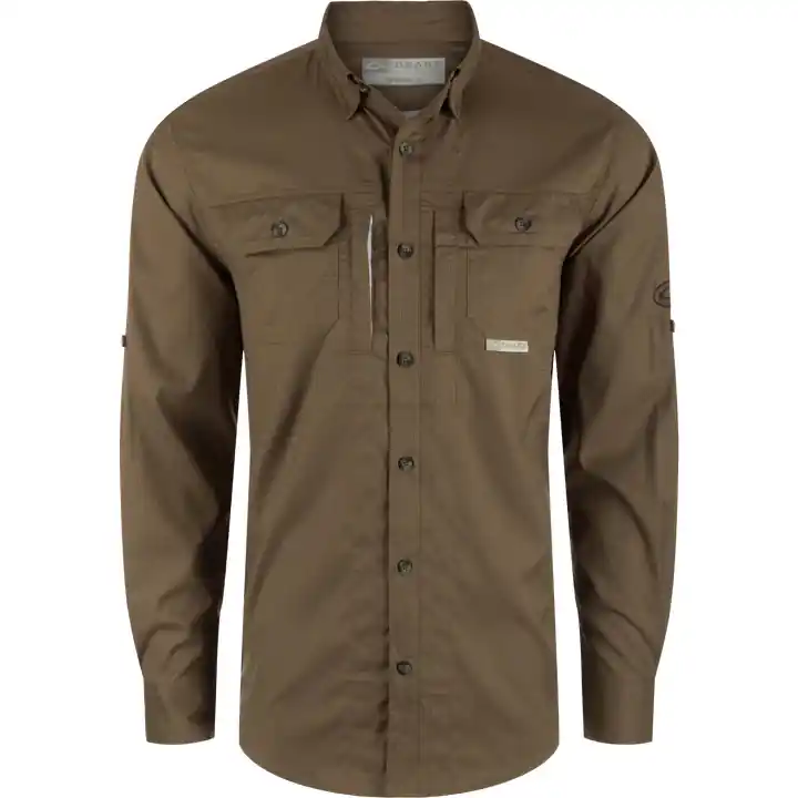 Men‘s Wingshooters Trey Dobby Long Sleeve Button Down Shirt by Drake