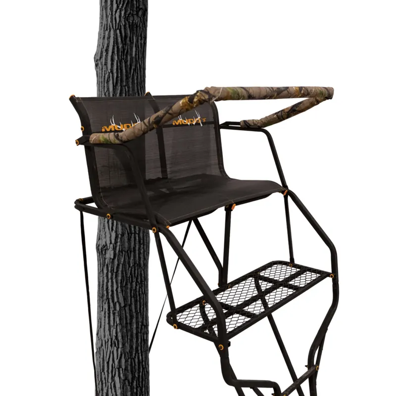 18 Foot Double Droptine 2 Man Platform & Seat Treestand with Ladder by Muddy