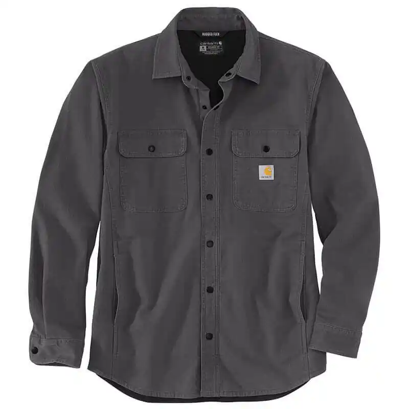 Men‘s Rugged Flex Relaxed Fit Canvas Fleece Shirt Jacket by Carhartt