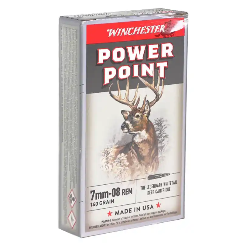 Winchester Super X 2,800 fps 7mm-08 Remington 140 Grain Power Point Rifle Ammunition