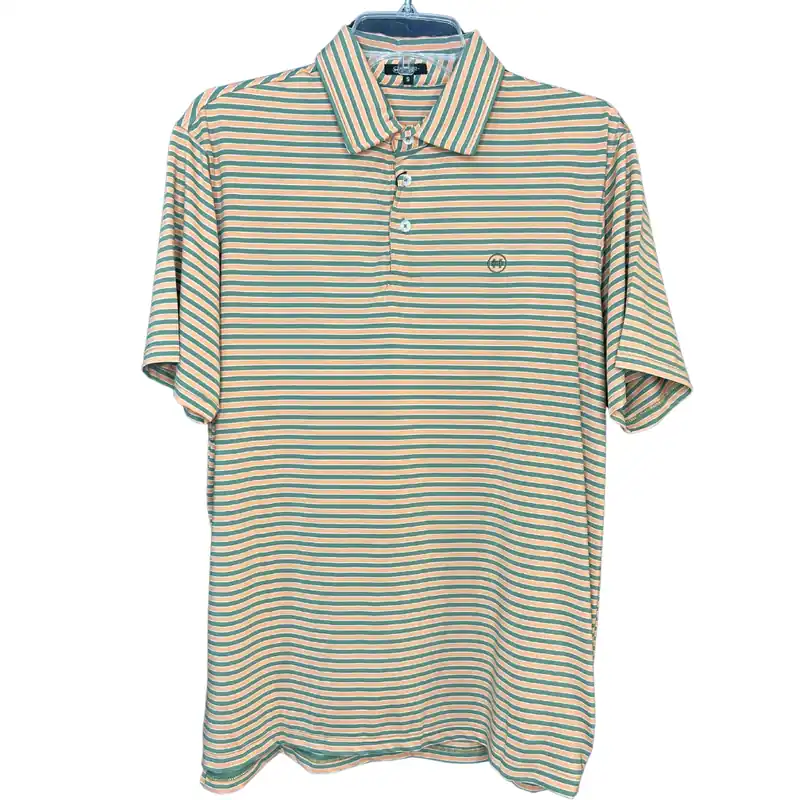 Intercoastal Polo Shirt in Coral and Mallard by Heybo