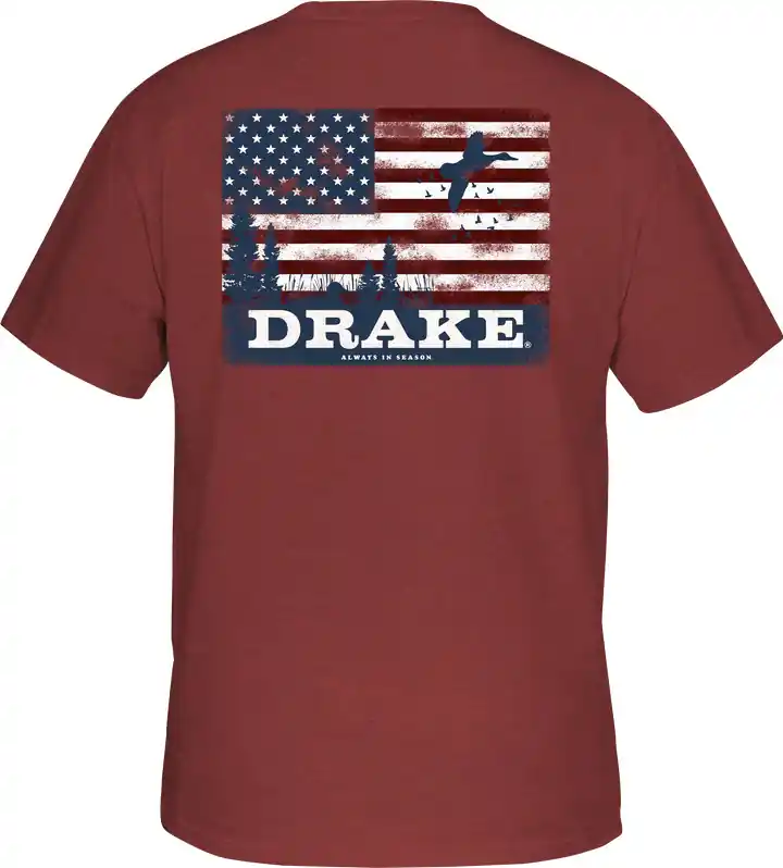 Americana Scenic Short Sleeve Tee Shirt by Drake