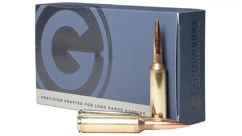 Gunwerks Long Range Hunting 2,900 fps 300 Winchester Magnum 215 Grain Hybrid Target Rifle Ammunition