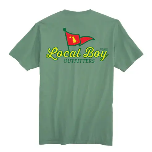 Men‘s Front Pin Short Sleeve Graphic Tee Shirt by Local Boy
