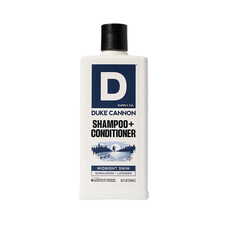 Shampoo and Conditioner in Midnight Swim by Duke Cannon